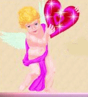 Gif animé coeur ange
